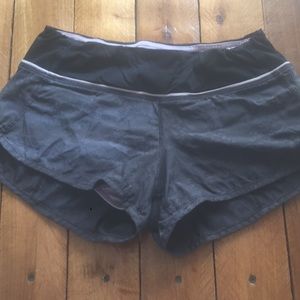 Black lulu lemon shorts used condition